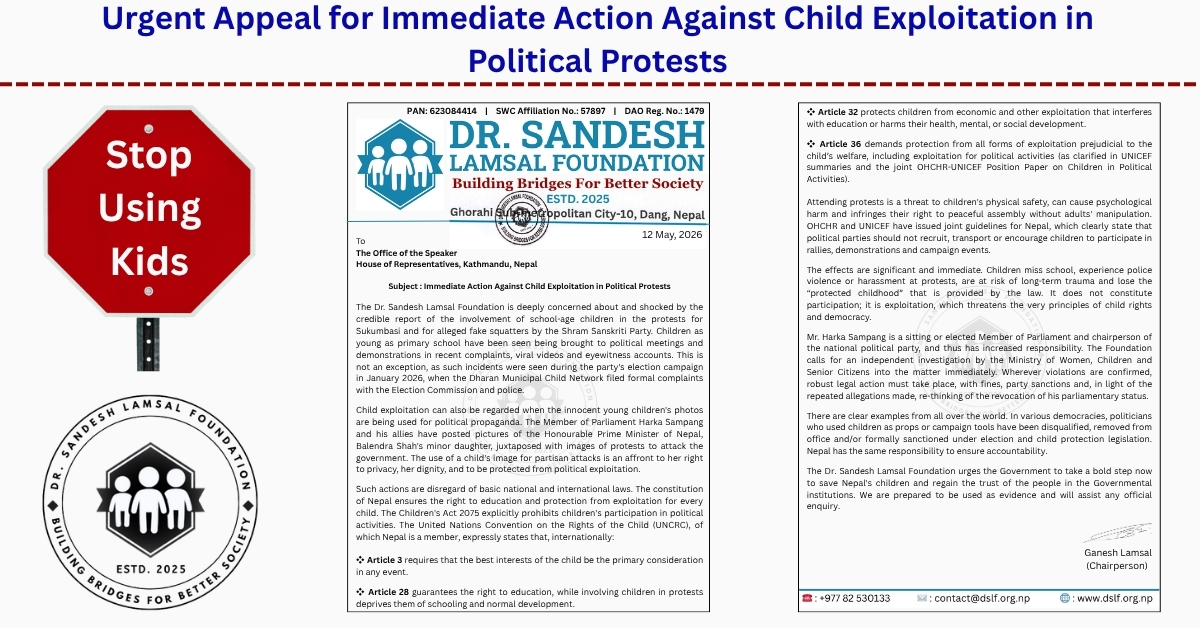 Urgent Appeal for Diplomatic Intervention for the Release of Nepali Citizens Captured in Ukraine | DSLF Nepal